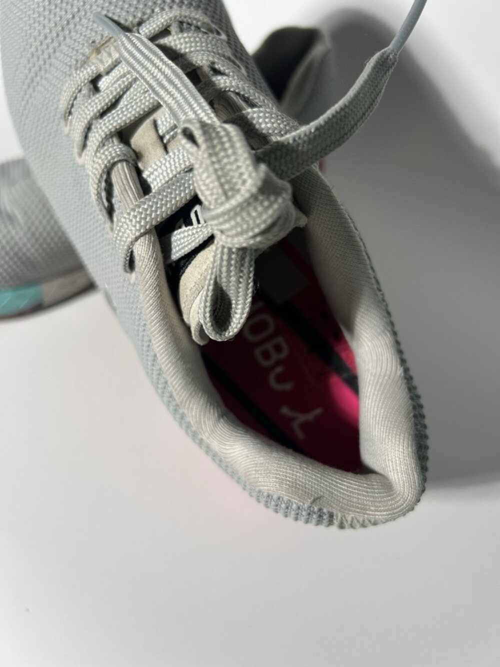 NOBULL SuperFabric Trainer Gray Pink Blue Women’s Size 6 - Picture 7 of 10